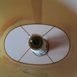 Lamp with silk lampshade