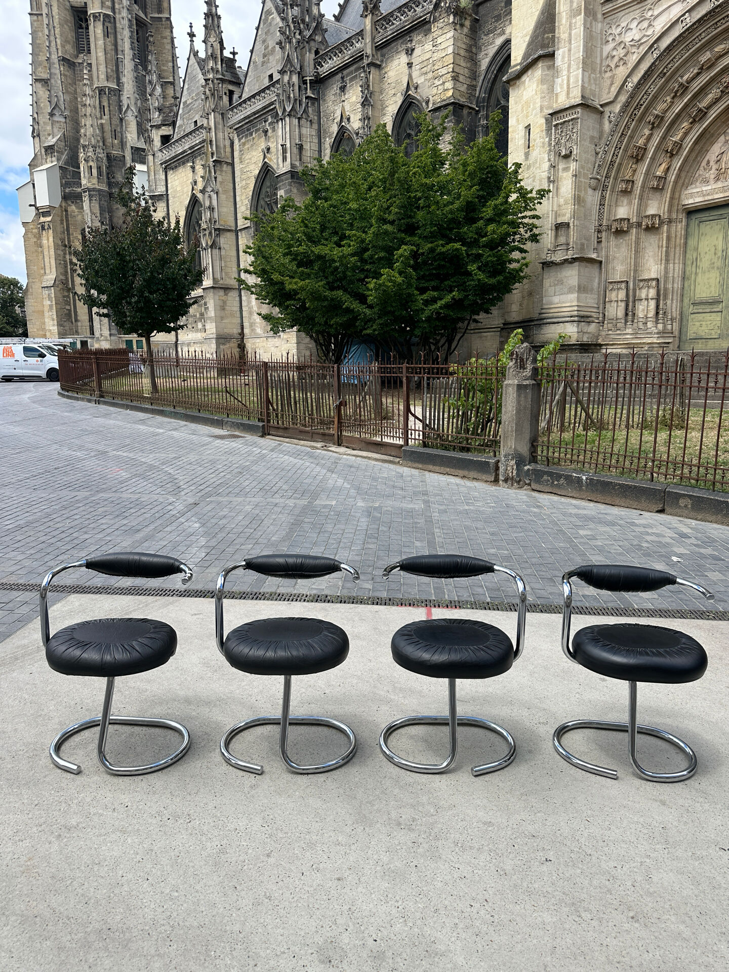 4 chaises Cobra par Giotto Stoppino