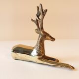 Cerf laiton doré vintage