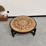 Coffee table "Les Herbiers" by Roger Capron