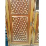 Armoire en rotin des années 70