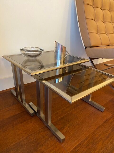 Stainless steel nesting tables