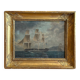 François geoffroi roux (1811-1882) marine gouache frigate hms majesty's
