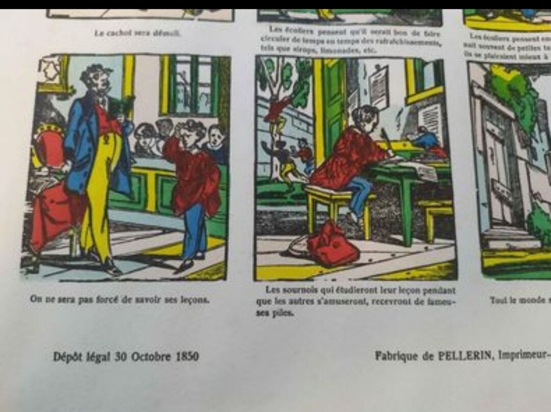 Epinal image reforms of gentlemen schoolchildren