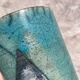 Handcrafted Raku ceramic vase