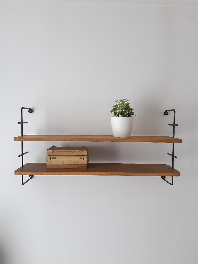 1950s wall string shelf