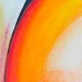 Hand painted abstract painting