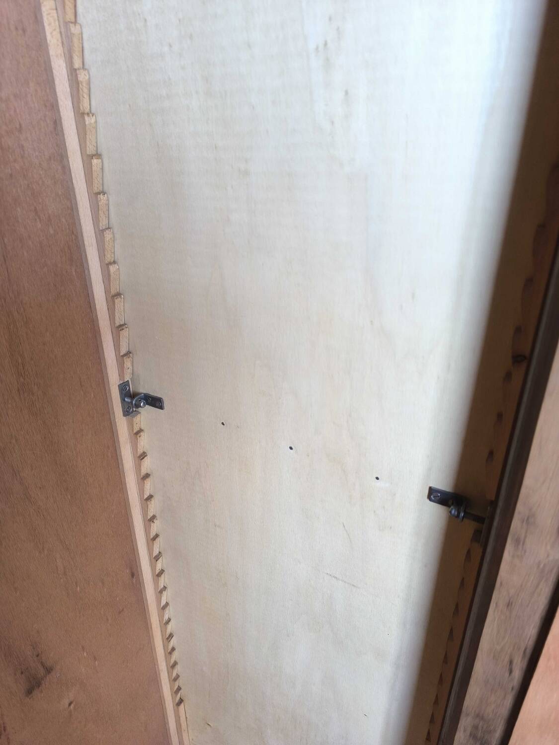 Art Deco wardrobe with mercury mirror