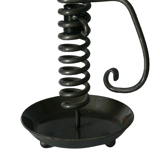 Vintage metal spring candle holder