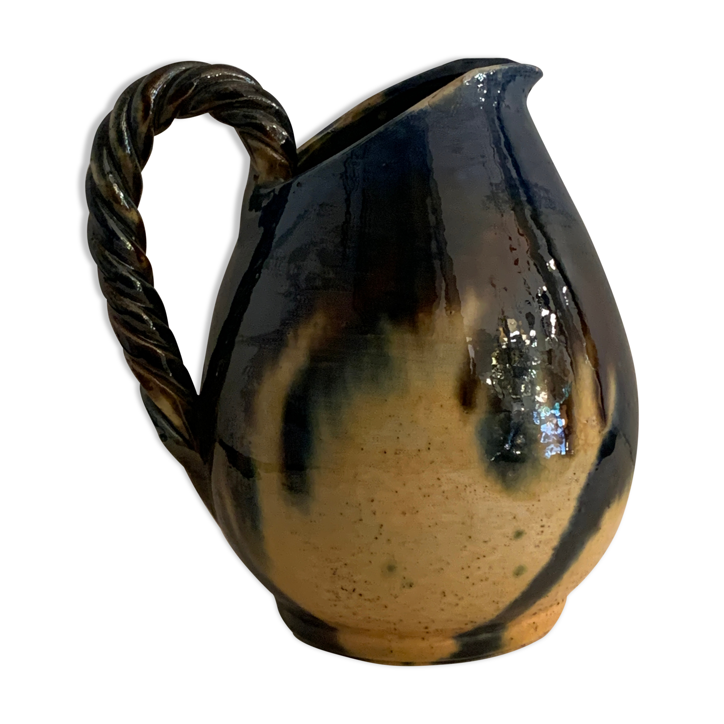 Ceramic pitcher, FPP Vallauris, 1960