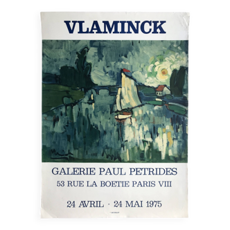 Maurice de vlaminck (after) paul pétridès gallery, 1975. original mourlot poster