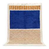 Handmade pure wool rug with colourful patterns 1.5/2.5 m