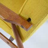 Fauteuil, années 70, couleur jaune