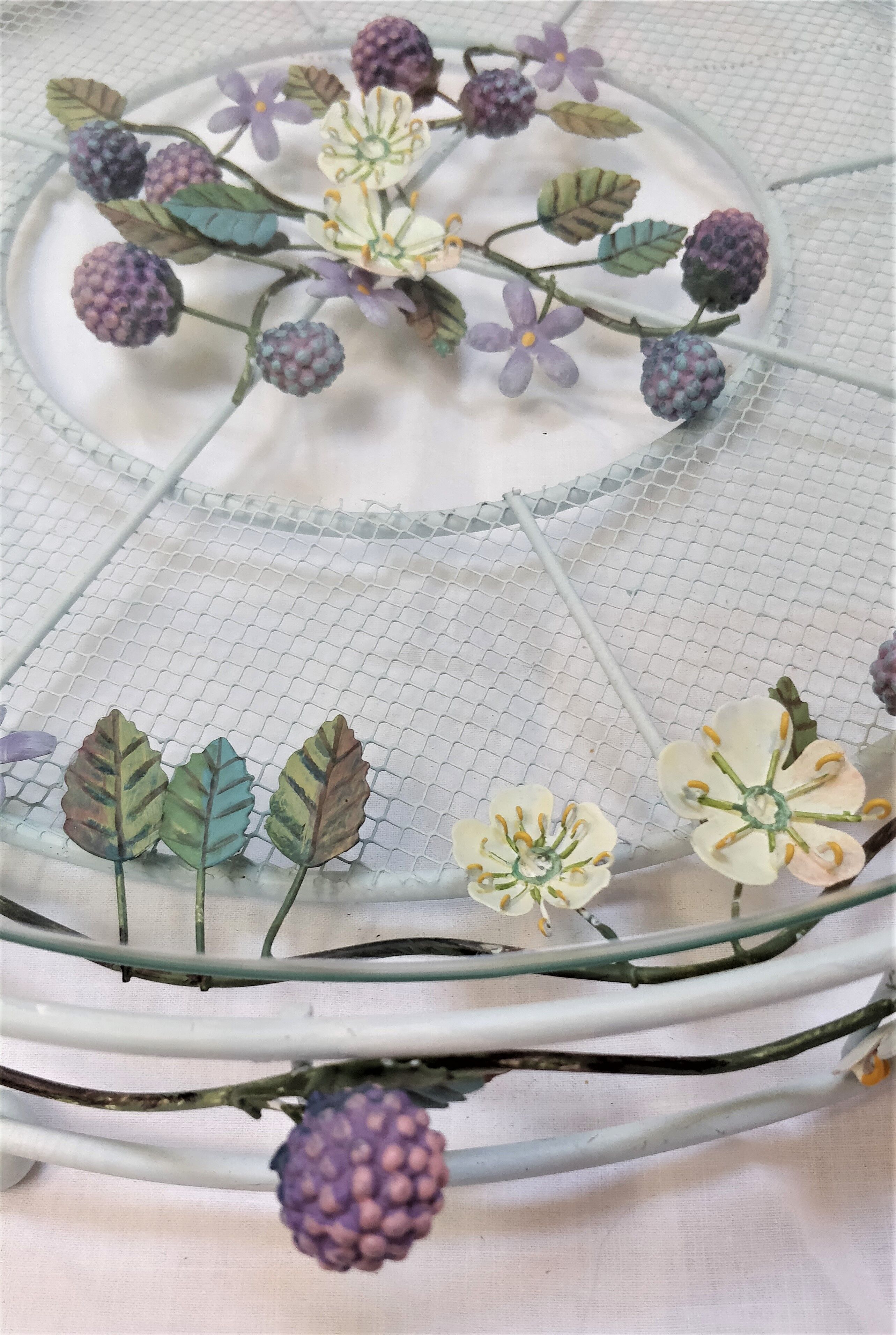 Wrought iron serving tray