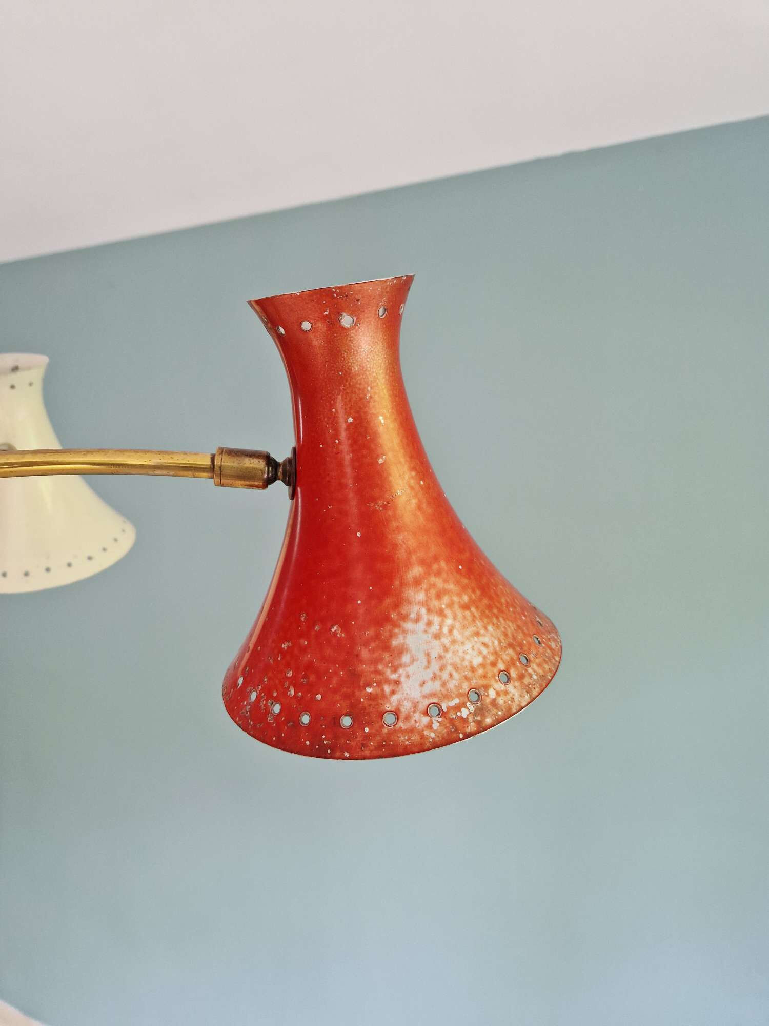 Diabolo articulated chandelier, Italian design, 1950s-60s