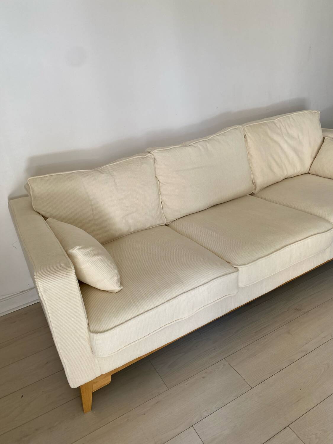 Scandinavian corduroy sofa
