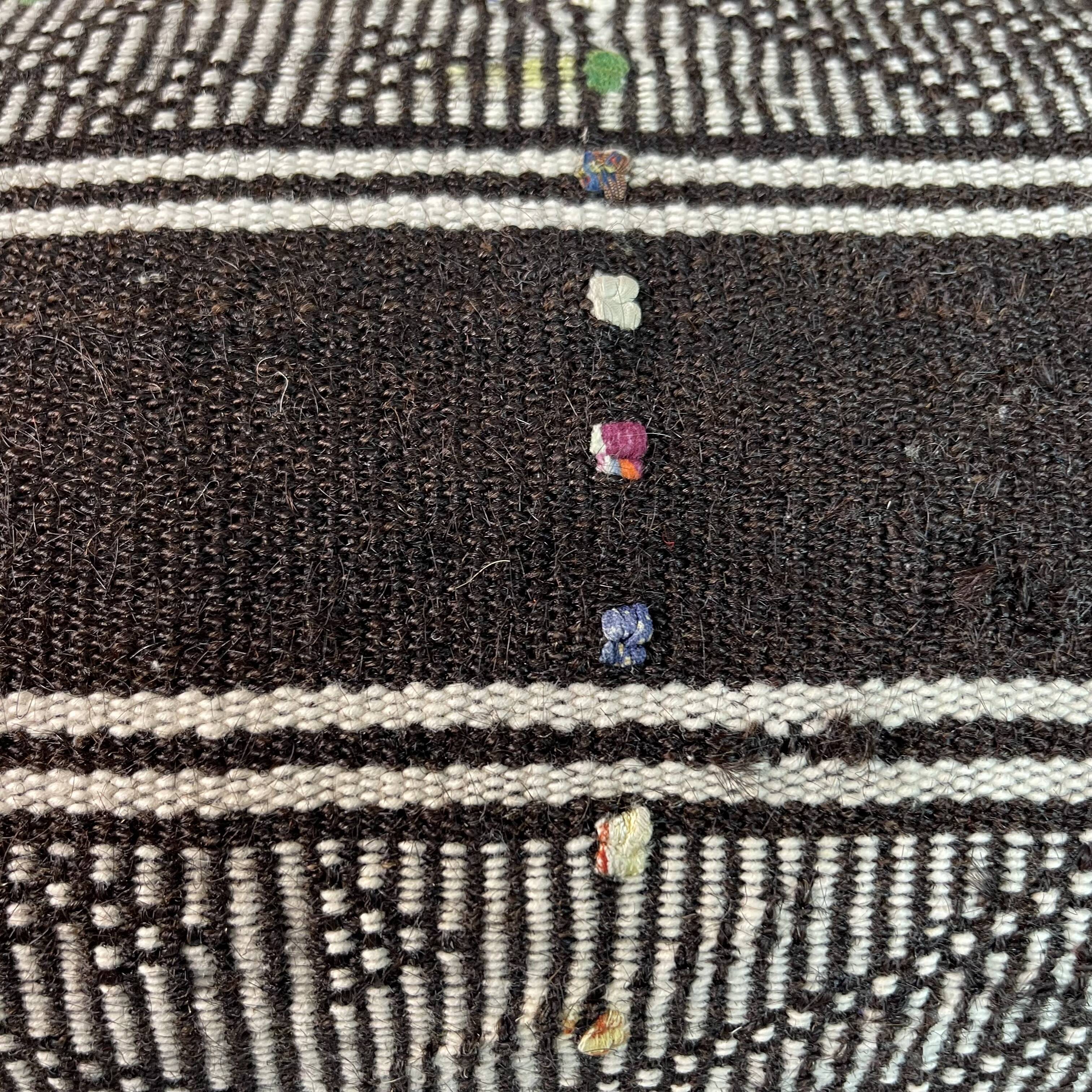 Vintage turkish kilim cushion cover , 30 x 60 cm