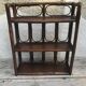 Wall shelf 3 trays in brown rattan from the 60 vintage