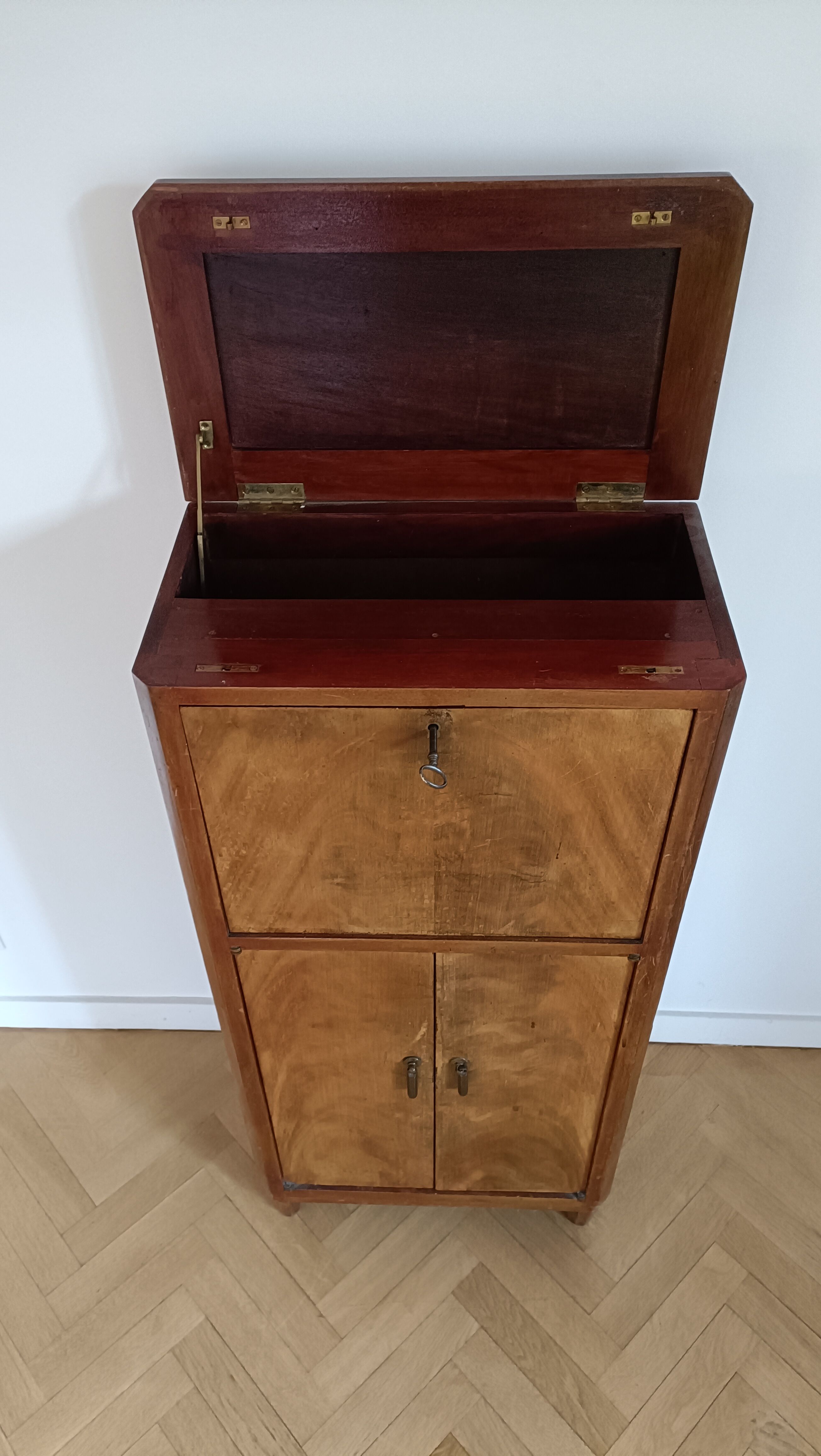 Art deco furniture old radio cabinet