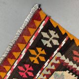 Ancien chemin de kilim étroit turc 122x51 cm shabby chic, kelim vintage