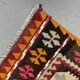 Old Turkish narrow Kilim Runner 122x51 cm shabby chic, vintage kelim