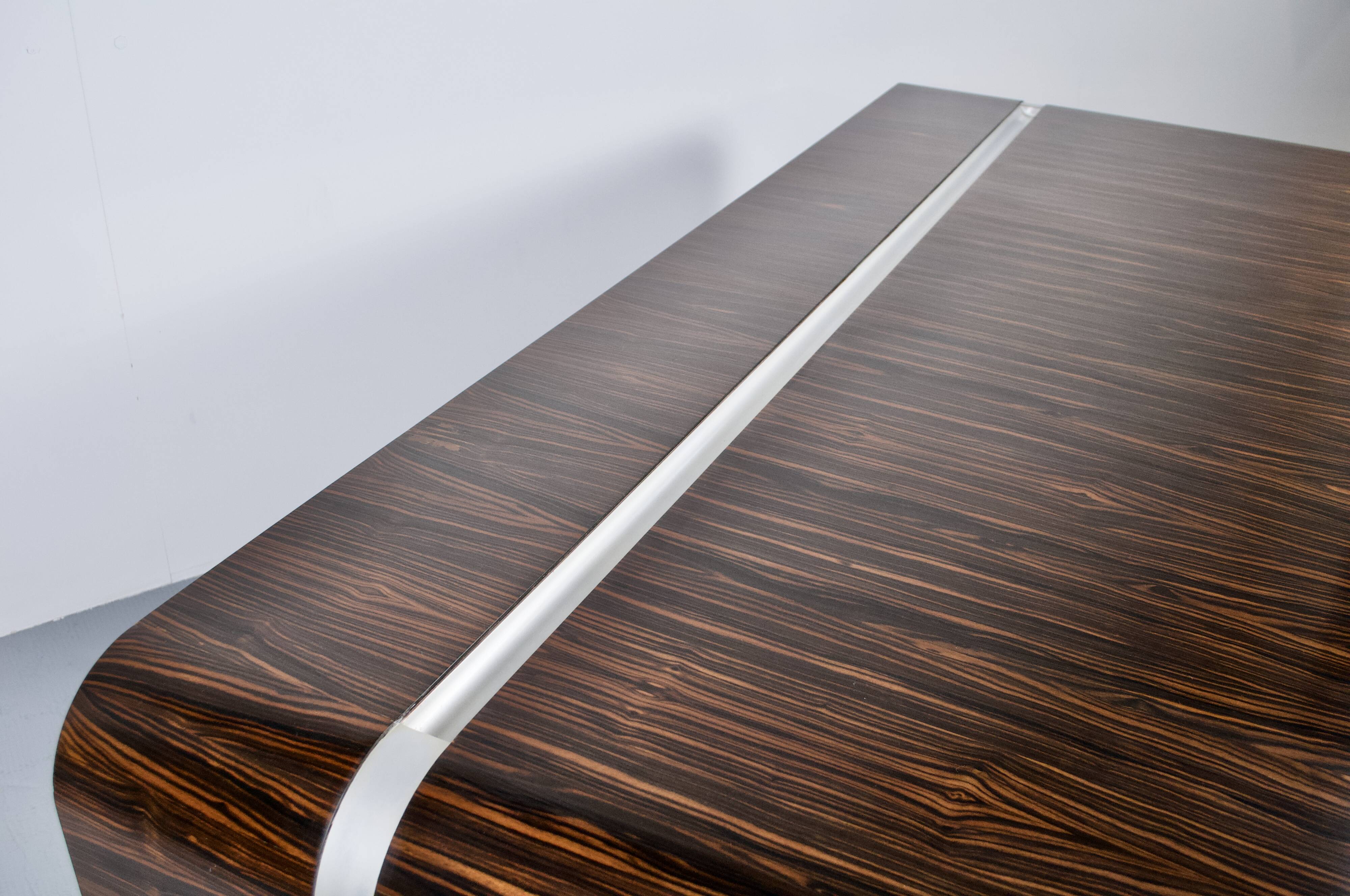ROSEWOOD DESK MICHEL BOYER TFM EDITION 1970s ROTHSCHILD BANK