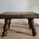 Tabouret avec pieds en bois tourné