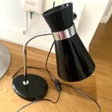 Diabolo desk lamp Black Metal 70s vintage light fixture old design Ob