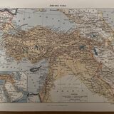 Lithograph engraving on Turkey from 1897