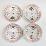 Lot de 4 assiettes anciennes en porcelaine Arita