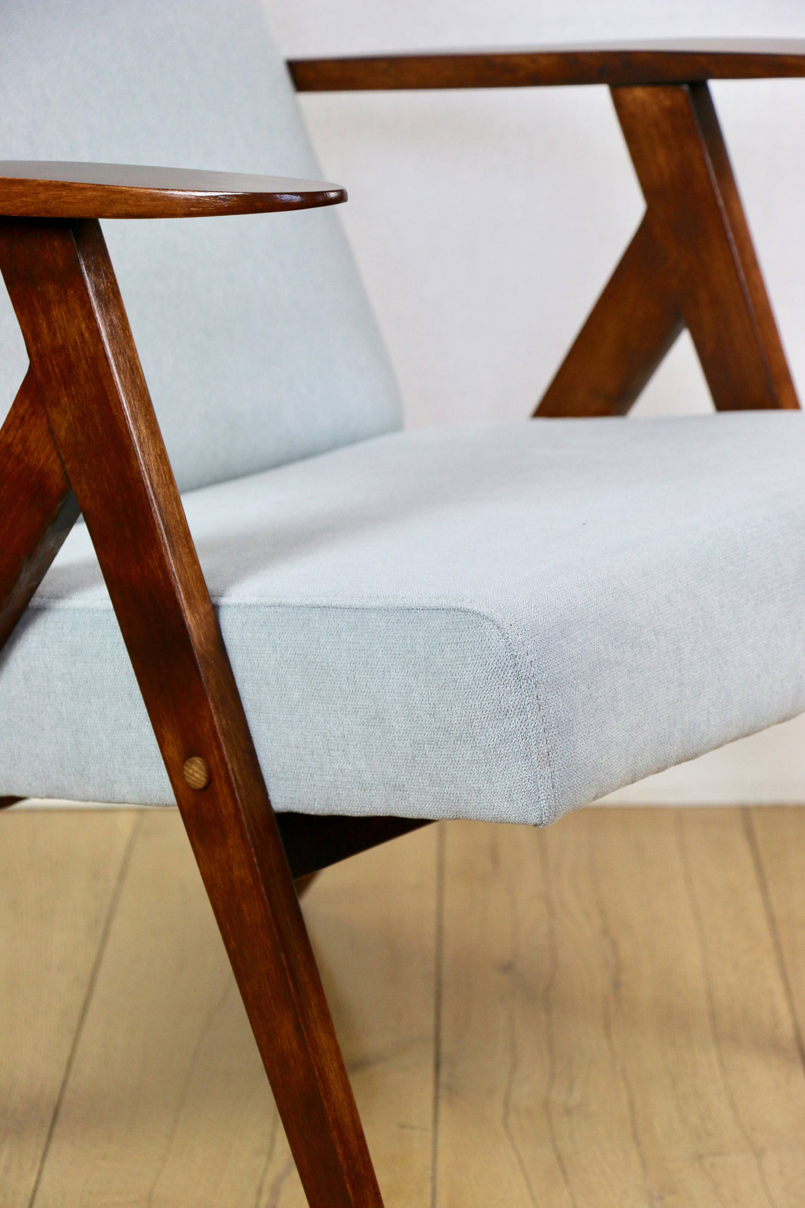 Vintage armchair like VAR blue turquoise - 2 pieces available