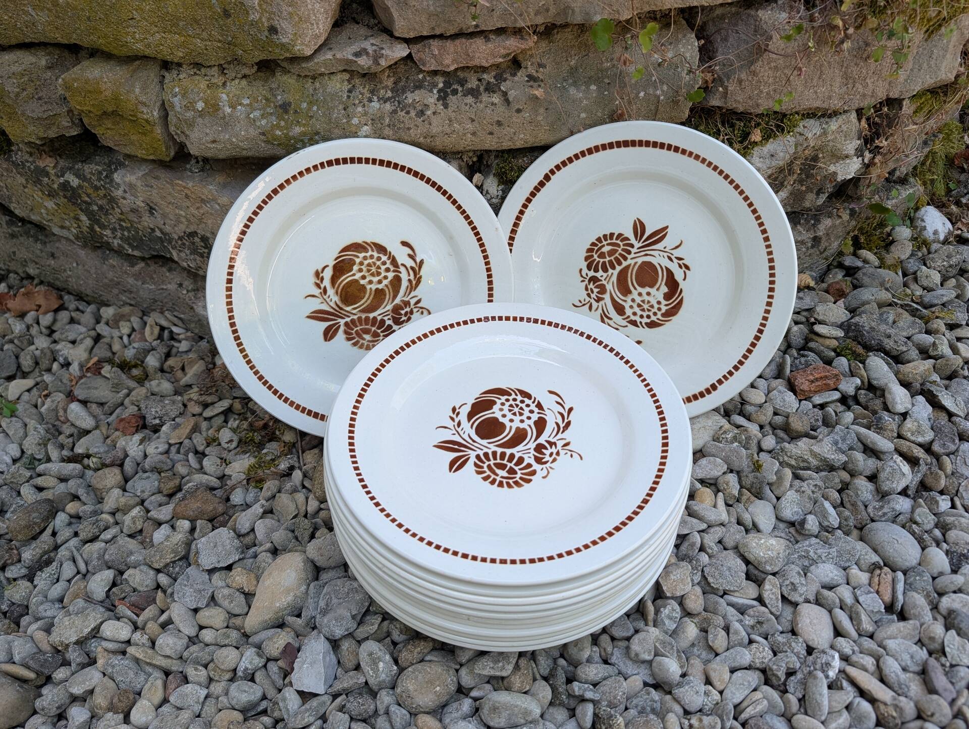 Saint-Amand flat plates Moulin des Loups 1950s