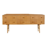 Midcentury Meredew Sideboard / Chest Of Drawers In Oak. Vintage Modern