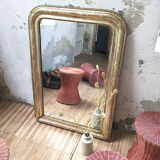 Mirror Louis Philippe flowered 75 x 109 cm