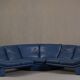Nicoletti Salotti post-modern leather sofa, Italy 1980s