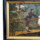 Oil on panel XIXth gallant scene