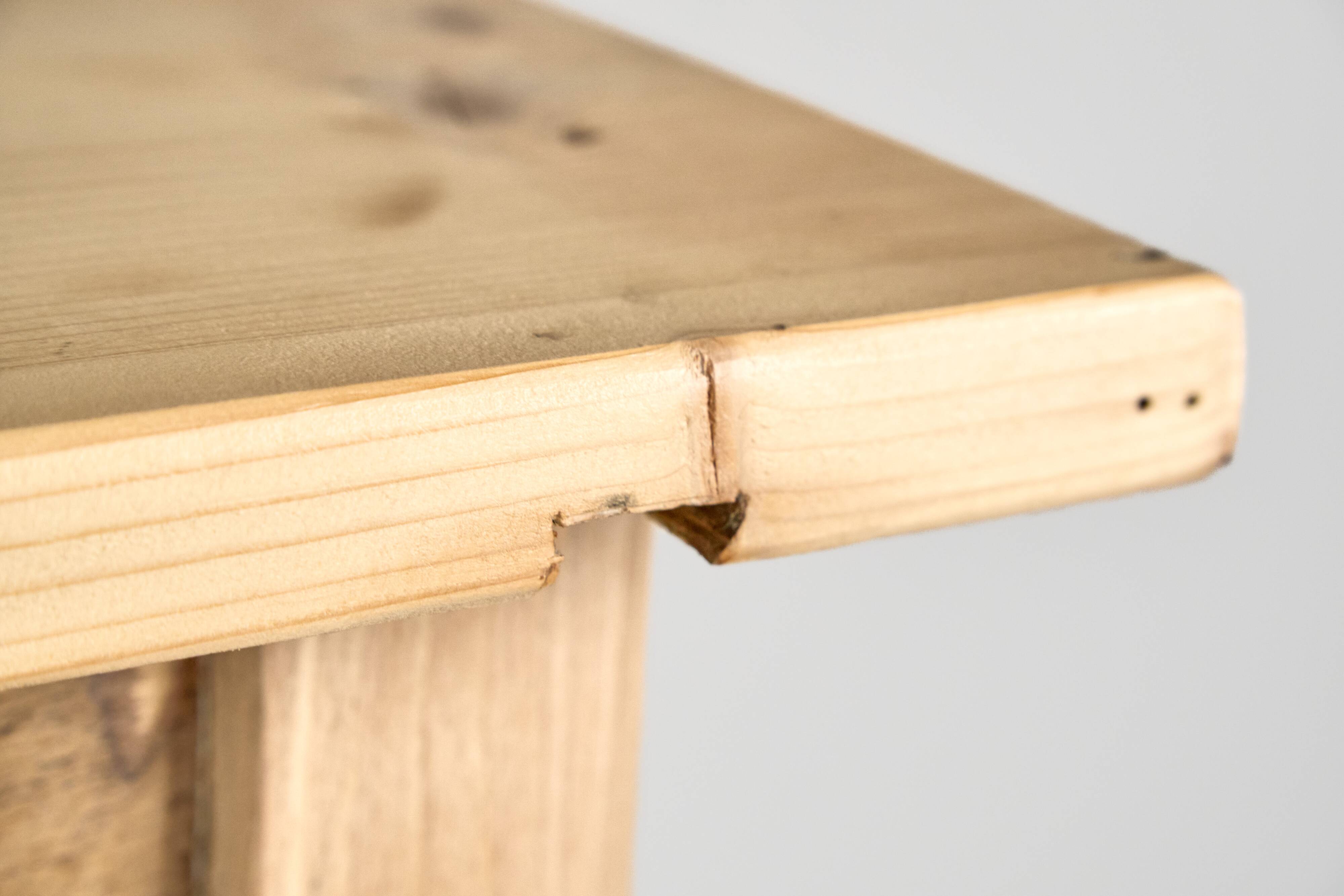 Table en bois vintage, Tchécoslovaquie
