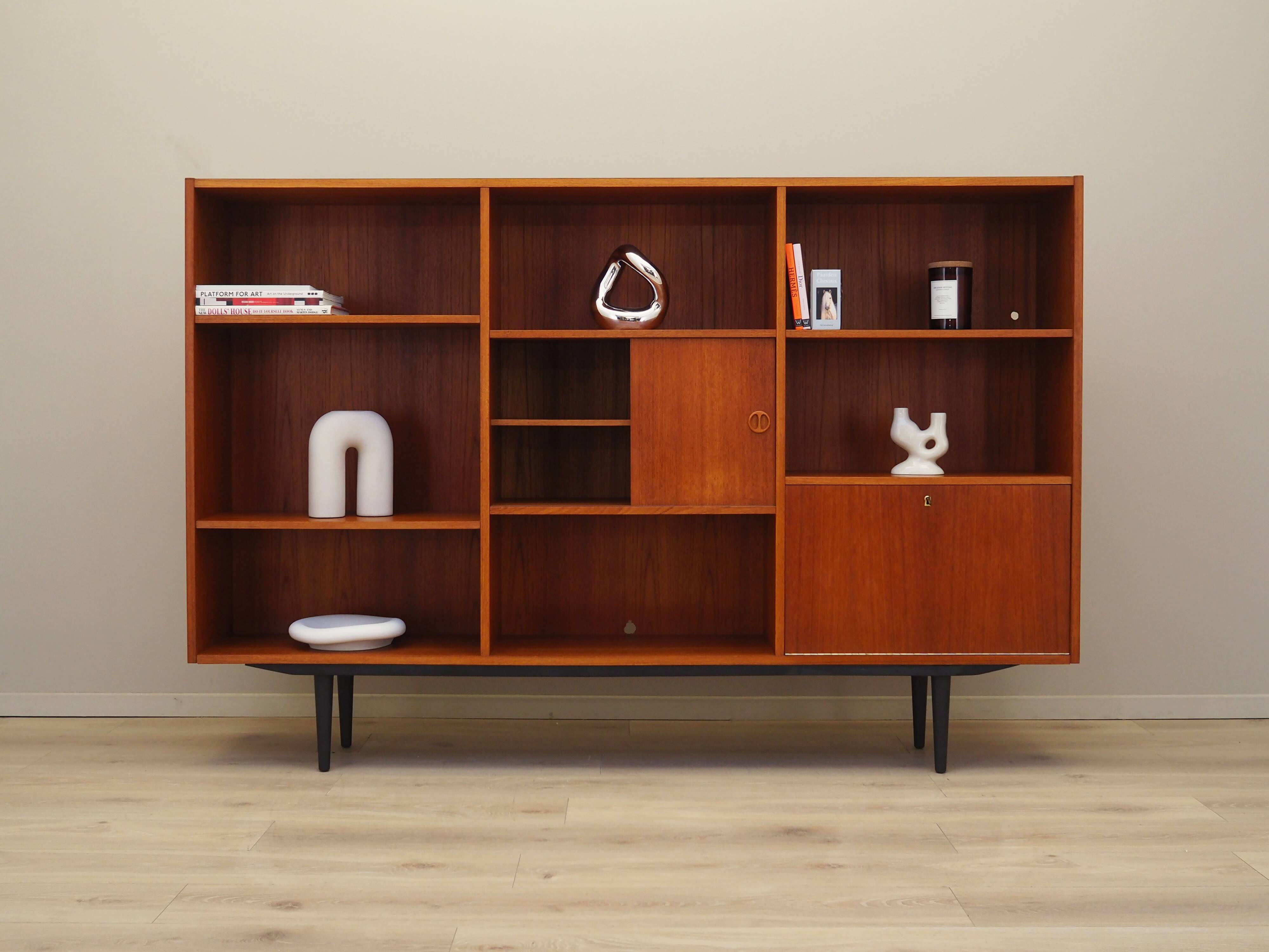 Teak bookcase, Danish design, 1970s, production: Denmark
