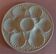 Longchamp white earthenware oyster plate