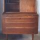 Teak secretary desk by AG Aarhus, 3 drawers and hidden mirror, Denmark, 1960s