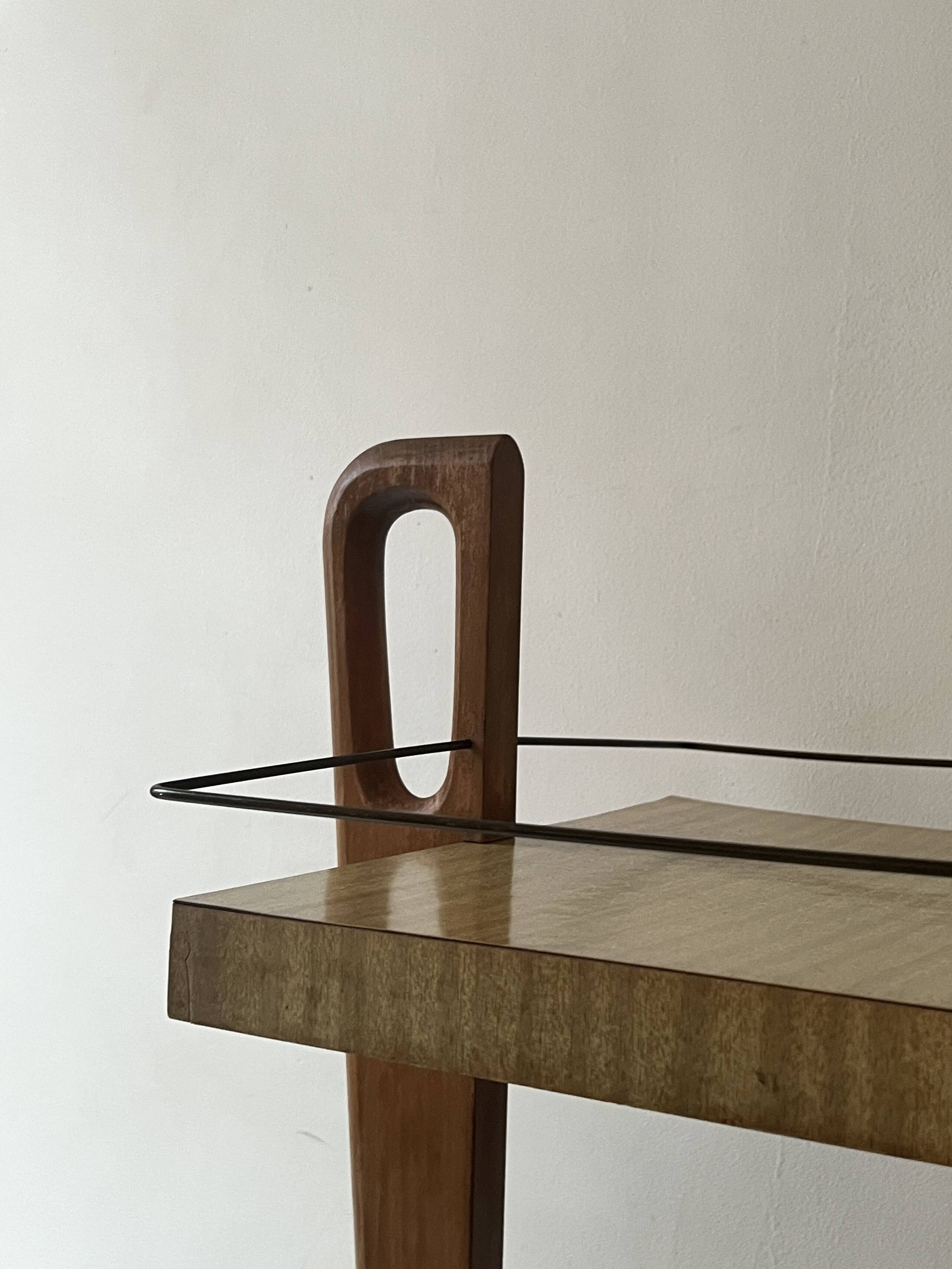 Wooden bar cabinet, French design 1950.