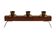 1960s Sculptural Wooden & Brass Candleholder