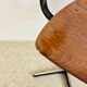 Office children's chair, wooden and metal, 70s