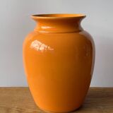 Orange ceramic vase 26cm