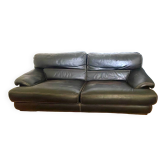 Roche Bobois 2-seater leather sofa