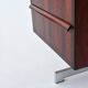 Danish floating writing desk in rosewood and chrome Denmark 1960