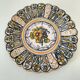 Set of four floral plates Longwy Toledo Talavera Sarreguemines LB