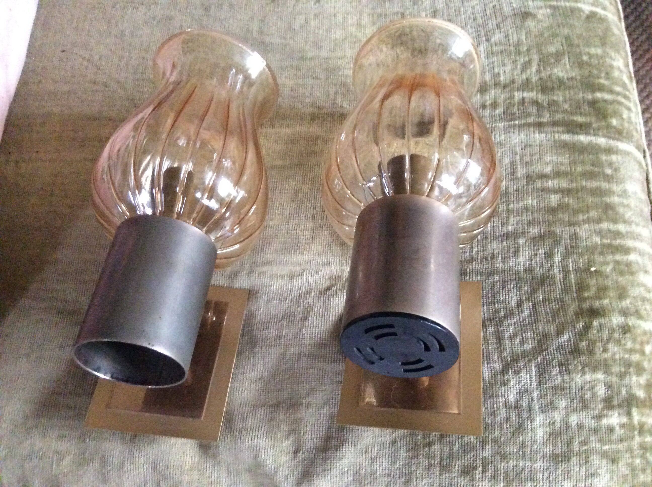 Pair of vintage wall lamps