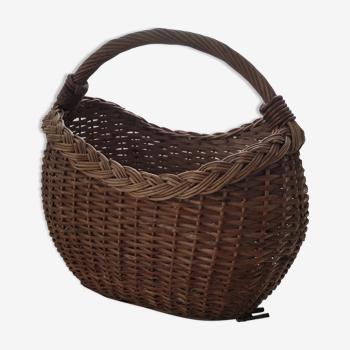 Panier vintage en osier tressé