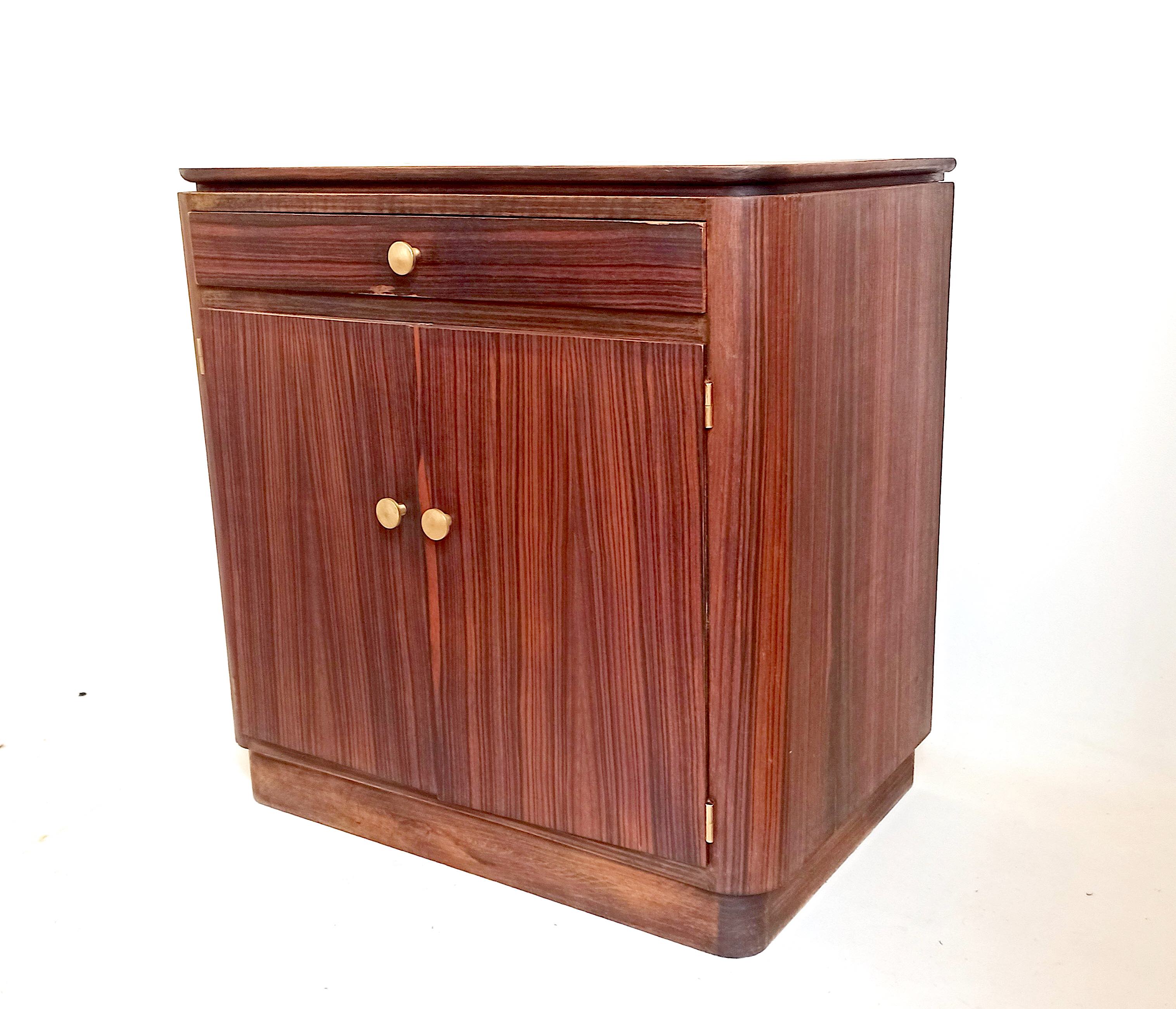 Meuble art déco bois macassar